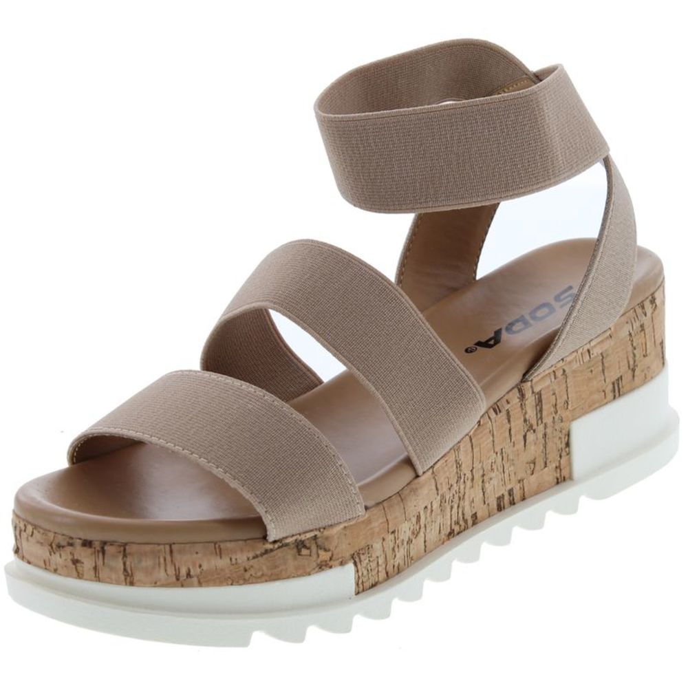 Soda Madyson Wheat Womens sandals 7.5 NEW